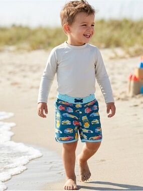 UV Skinz Toddler Cars Print Swim Shorts - Quick-Dry 50+ UPF Size 3T